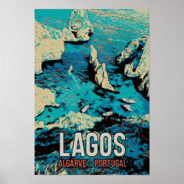 Kustreis Algarve Lagos Portugal Poster