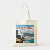 Kustreisstijl Barcelona, Spanje Tote Bag (Voorkant)