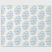 Kustroet met tropische kerstmis: zonen groeten cadeaupapier (Vlak)