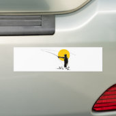 Kustrol van de visser met aas in de vorm van aas bumpersticker (Op auto)