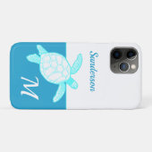 Kustroodblauw Blauwgroen Zee White Case-Mate iPhone Case (Achterkant (horizontaal))