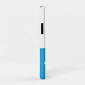 Kustroodblauw Blauwgroen Zee White Case-Mate iPhone Case (Achterkant/rechts)