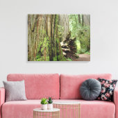 Kustroodbomen Canvas Printerbossen Afdruk (Insitu (Woonkamer))