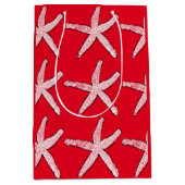 Kustroodwitte kerst medium cadeauzakje (Voorkant)