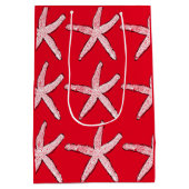 Kustroodwitte kerst medium cadeauzakje (Achterkant)