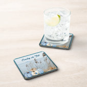 Kustroompompoen en -pompoenen bier onderzetter (Rechterzijde)