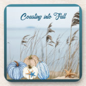 Kustroompompoen en -pompoenen bier onderzetter (Voorkant)