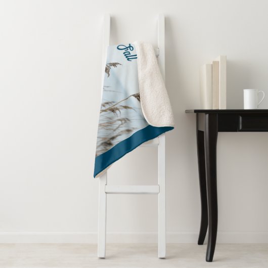 Kustroompompoen en -pompoenen sherpa deken (In situ)