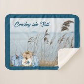 Kustroompompoen en -pompoenen sherpa deken (Voorkant (horizontaal))