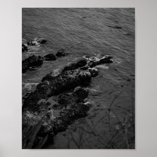 Kustrotsformatie - Zee Landschapsfotografie Poster (Voorkant)