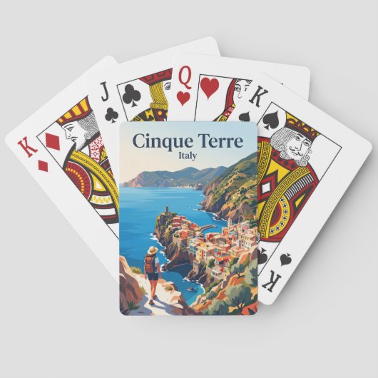 Kustroute Cinque Terre Italië Pokerkaarten (Achterkant)
