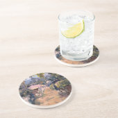 Kustroute Zandsteen Onderzetter (Zijkant)