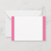 Kustroze en marineblauwe kreeft gepersonaliseerd notitiekaartje (Achterkant)