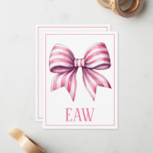 Kustroze en Witte Aquarel Lint Monogram