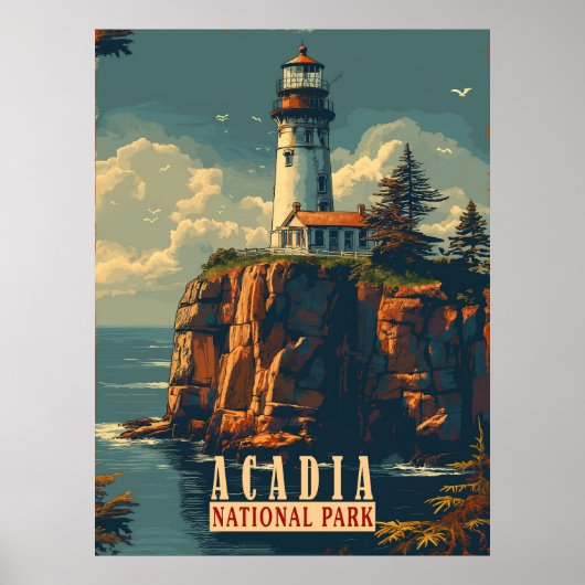 Kustrust: Acadia National Park Poster (Voorkant)
