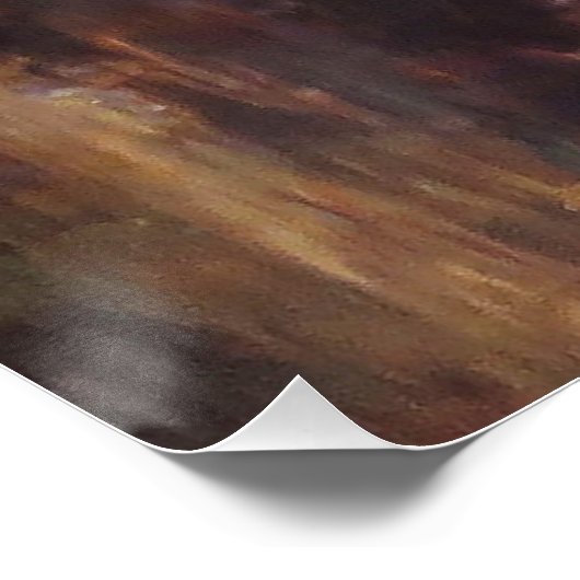 Kustscène met verweerd hout. perfect poster (Hoek)