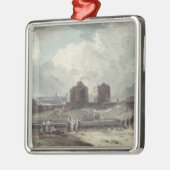 Kustscène Metalen Ornament (Links)