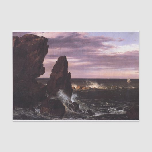 Kustscène van de Frederic Edwin Church Tissuepapier (Voorkant)
