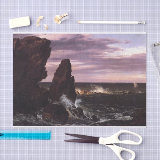 Kustscène van de Frederic Edwin Church Tissuepapier (Craft)