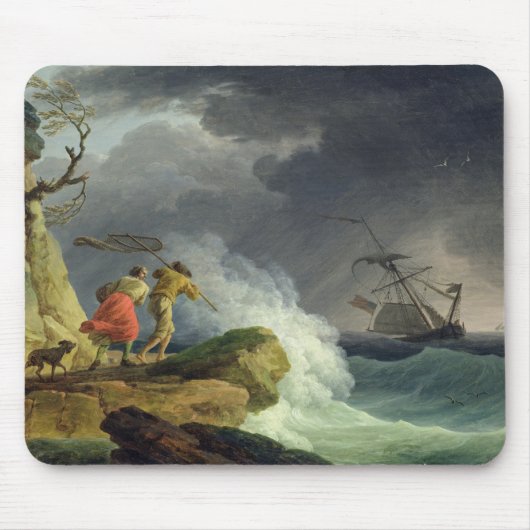 Kustschaal in een Storm, 1782 Muismat (Voorkant)