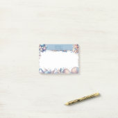 Kustschaaldierenstrand post-it® notes (Op bureau)