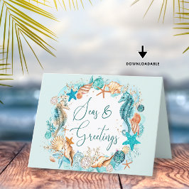 Kustschalen en -schalen voor ZEEEN Feestdagen Kaart