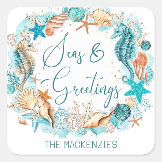 Kustschalen en -schalen voor ZEEEN Vierkante Sticker (Voorkant)