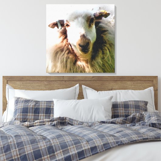 KUSTSCHAPEN CANVAS AFDRUK (Insitu (Slaapkamer))