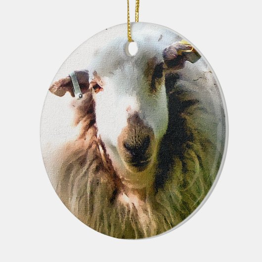 KUSTSCHAPEN KERAMISCH ORNAMENT (Links)