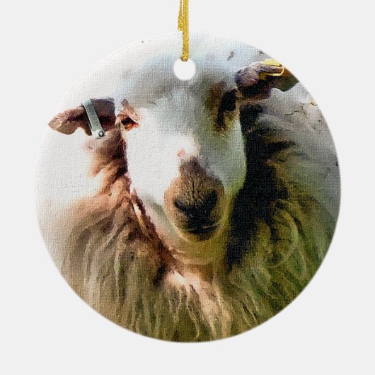 KUSTSCHAPEN KERAMISCH ORNAMENT (Achterkant)