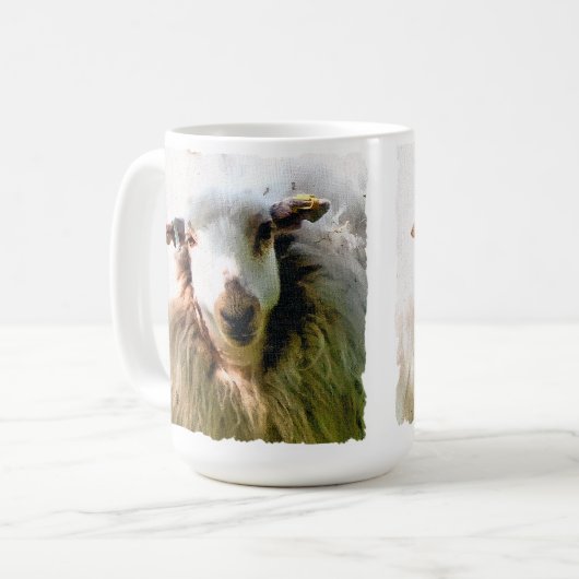 KUSTSCHAPEN KOFFIEMOK (Voorkant links)