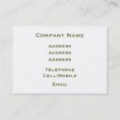 KUSTSCHAPEN VISITEKAARTJE (Achterkant)