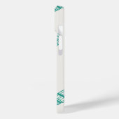 Kustschat Blauwgroen ivoor Case-Mate iPhone Case (Achterkant / Links)
