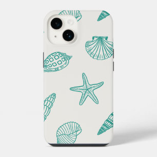Kustschat Blauwgroen ivoor iPhone 14 Hoesje