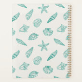 Kustschat Blauwgroen ivoor Planner (Achterkant)