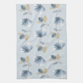 Kustschelp Botanisch | Zachte Blauwe Theedoek (Verticaal)