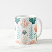 Kustschelp Kunst Koffiemok (Voorkant rechts)