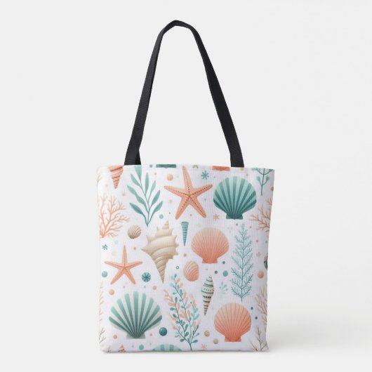 Kustschelp Kunst Tote Bag (Achterkant)