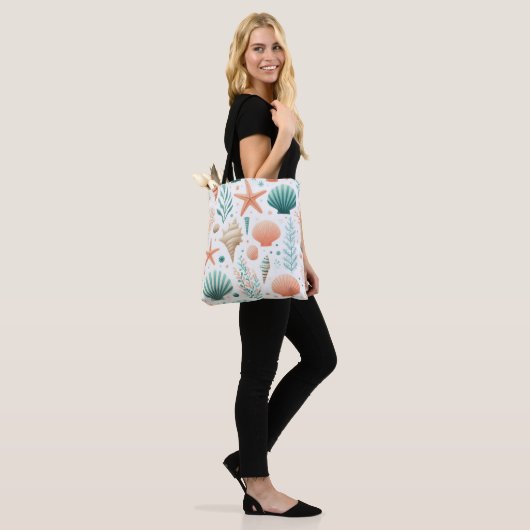 Kustschelp Kunst Tote Bag (Op model)