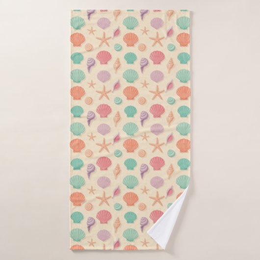 Kustschelp Patroon Badhanddoek (Badhanddoek)