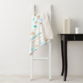 Kustschelp Strandhuis Decor Monogram Sherpa Deken (In situ)