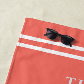 Kustschelp Strandhuis Familienaam Koraal Strandlaken (In situ)