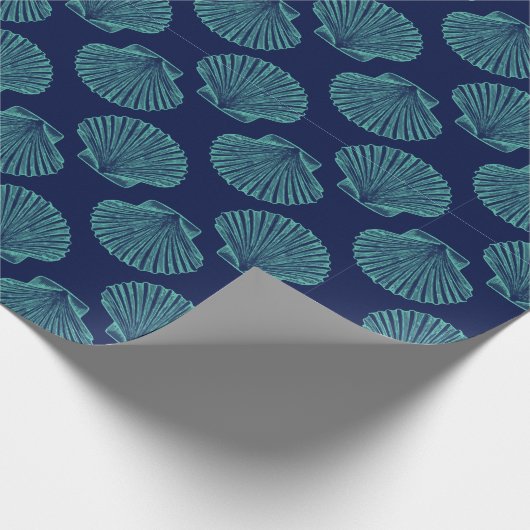 kustschelpdieren cadeaupapier (Hoek)