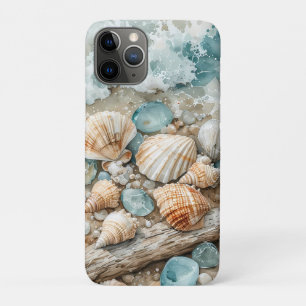 Kustschelpen Aquarel Drijfhout Scène Case-Mate iPhone Case