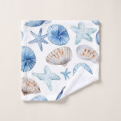 Kustschelpen Bad Handdoek (Wasdoekje)