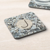 Kustschelpen Initiële Accent Bier Onderzetter (Linkerzijde)