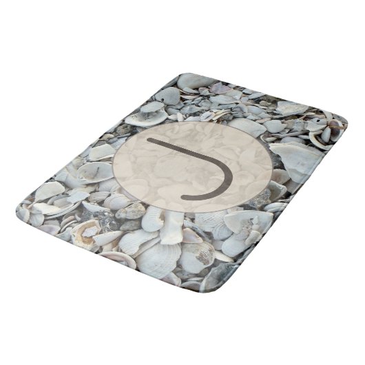 Kustschelpen Initiële Badstijl Badmat (Gekanteld)