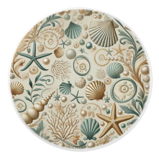 kustschelpen keramische knop (Voorkant)