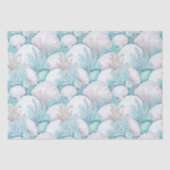 Kustschelpen & koraalpatroon#3 ID1009 Tissuepapier (Voorkant)