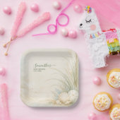 Kustschelpen Papieren Bordje (Feest)